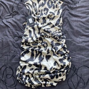 Leopard slip dress